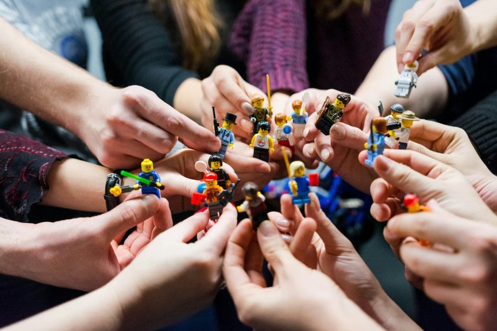 Group of lego toys